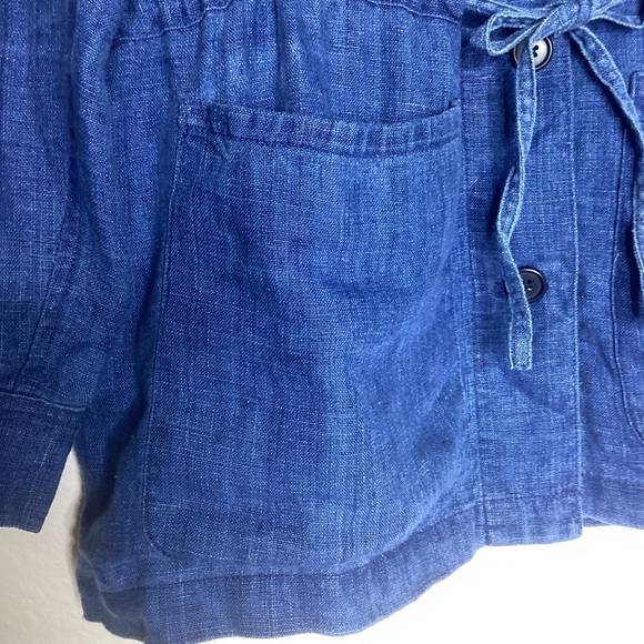Lauren Dry Goods Supply Linen Chambray Chore Jacket Lg - Picture 3 of 10